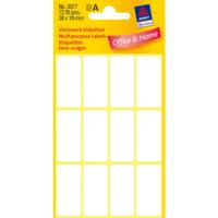 Etiket Avery Zweckform 3077 38x18mm wit 72 etiketten - thumbnail