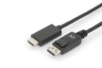 Digitus AK-340303-030-S DisplayPort-kabel DisplayPort / HDMI Adapterkabel DisplayPort-stekker, HDMI-A-stekker 3.00 m Zwart Afgeschermd (drievoudig) - thumbnail