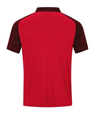 JAKO 6322 Polo Performance - Rood/Zwart - XL