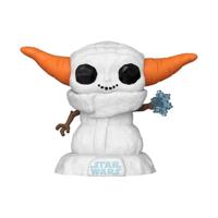 Star Wars the Mandalorian Holiday Funko Pop Vinyl: Grogu Snowman - thumbnail