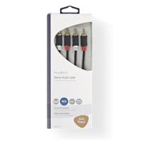 Nedis Stereo-Audiokabel | 2x RCA Male | 2x RCA Male | 5 m | 1 stuks - CABW24200AT50 CABW24200AT50 - thumbnail