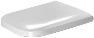Duravit Happy D.2 WC-zitting 43x35.9x4.3cm met softclose met quickrelease Kunststof wit Glanzend 0064590000