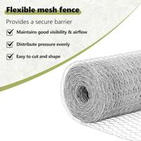 VidaXL Afrasteringspaal zilver 25 x 0,5 m (25 mm gaas) staal - thumbnail