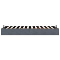 Bedframe zonder matras 100x200 cm fluweel donkergrijs - thumbnail
