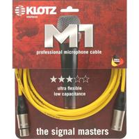 Klotz M1 K GE microfoonkabel 3p XLR F/M geel 2 meter - thumbnail