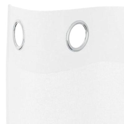 Voile Gordijn met gordijnen 2 pcs Wit 225 x 140 cm Polyester