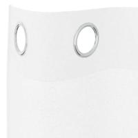 Voile Gordijn met gordijnen 2 pcs Wit 260 x 140 cm Polyester - thumbnail