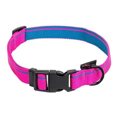 Jack and Vanilla Hondenhalsband - Nylon - Kliksluiting - Roze - 65 cm