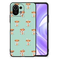 Xiaomi 11 Lite 5G NE | Mi 11 Lite Dierenprint Telefoonhoesje Pups - thumbnail