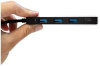 LogiLink UA0311 USB 3.0 (3.1 Gen 1) Type-C 5000Mbit/s Zwart hub 3x USB A 1x C - thumbnail