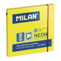 Zelfklevende briefjes Milan Geel 76 x 76 mm (10 Stuks) - thumbnail