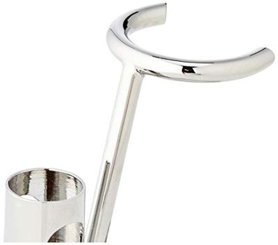 Omega scheerkwaststandaard chrome met scheermeshouder Omega scheerkwaststandaard chrome met scheermeshouder