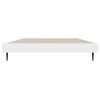 Bedframe bewerkt hout wit 90x200 cm - thumbnail