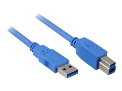 Sharkoon USB-A 3.0 > USB-B kabel Sharkoon USB-A 3.0 > USB-B kabel