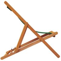 Strandstoelen 2 st inklapbaar stof groen - thumbnail