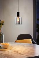 Eglo Smoke glazen hanglampGorosiba zwart met smoke glas - 98752 - thumbnail