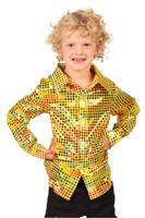 Glitterblouse Kind geel - thumbnail