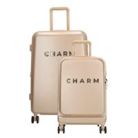 Charm London Capetown Hardcase Kofferset - Middenmaat - Handbagage-Champagne - thumbnail