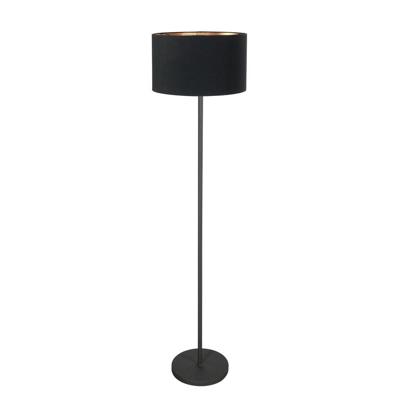 Steinhauer Zwarte vloerlampNoor met zwarte kap - 4436ZW