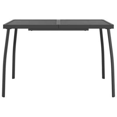 Tuintafel 110x80x72 cm staalgaas antracietkleurig Tuintafel 110x80x72 cm staalgaas antracietkleurig