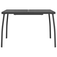 Tuintafel 110x80x72 cm staalgaas antracietkleurig - thumbnail