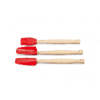 LE CREUSET - Siliconen - Spatels 3-dlg Premium Kersenrood - thumbnail