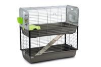 SAVIC CAESAR 3 KNAAGDIERKOOI DUBBEL TAUPE 100X50X97 CM - thumbnail