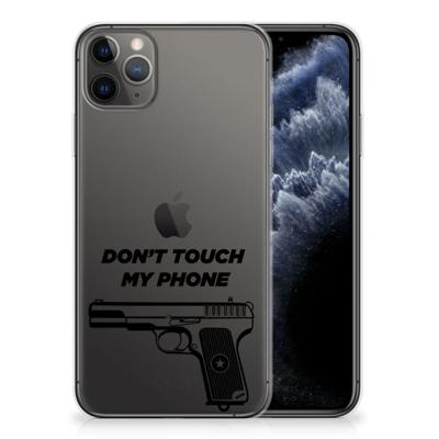 Apple iPhone 11 Pro Max Silicone-hoesje Pistol DTMP Apple iPhone 11 Pro Max Silicone-hoesje Pistol DTMP