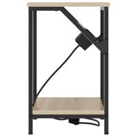 Nachtkastje 2 pcs Sonoma eiken 38 x 30 x 48 cm Bewerkt hout - thumbnail