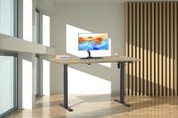 VCM Elektrisch verstelbaar bureau E-Lona (Sonoma eiken/zwart, 110 x 50 cm) - thumbnail