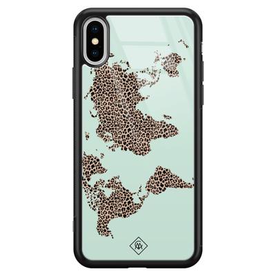 iPhone XS Max glazen hardcase - Wild world