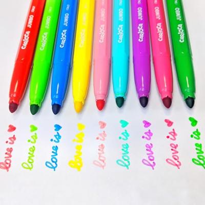 Carioca Jumbo viltstiften afwasbaar set van 18