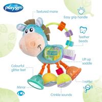 Playgro Paarden rammelaar blauw - thumbnail