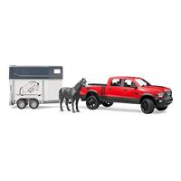 Bruder Dodge Ram 2500 Power Wagon met paardentrailer - thumbnail