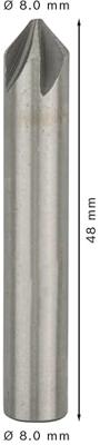 Bosch Accessories Bosch Power Tools 2608596664 Kegelverzinkboor 8 mm HSS Cilinderschacht 1 stuk(s) - thumbnail