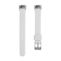 Fitbit Luxe - Leren bandje - Maat: Large - Wit - thumbnail