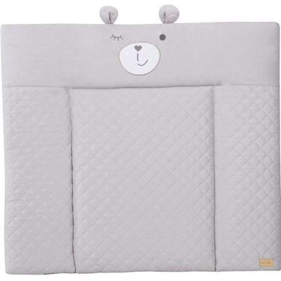 Verschoonmat - ROBA - Sammy Bear Face - 85 x 75 cm - Grijs