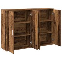 Dressoir met plank met opslag met de deur Oud hout 60 x 31 x 84 cm Bewerkt hout - thumbnail
