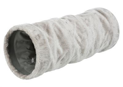 TRIXIE SPEELTUNNEL PLUCHE GRIJS 60X22 CM