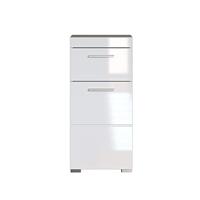 AMANDA badkameronderkast - 1 deur + 1 lade - L37 x D31 x H79 cm - Wit - TRENDTEAM - thumbnail