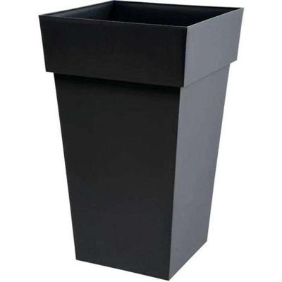 Bloempot EDA Tuscan Grijs Antraciet Donker grijs Polypropyleen Vierkant 39 x 39 x 65 cm