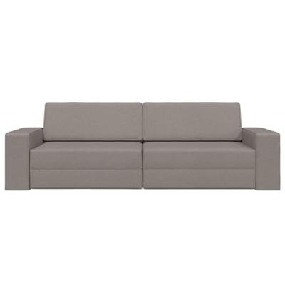 Vloersofa Bed Taupe 245 x 78 x 77 cm Stof