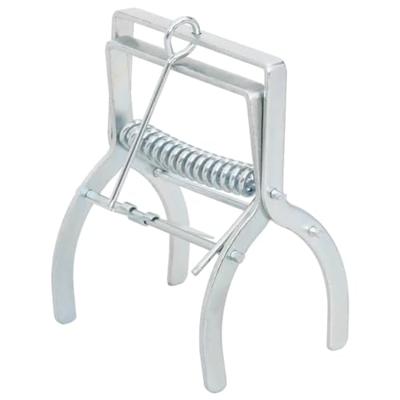 Mollenvallen 4 st gegalvaniseerd staal zilverkleurig