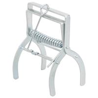 Mollenvallen 4 st gegalvaniseerd staal zilverkleurig - thumbnail