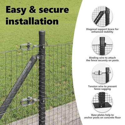 VidaXL Afrasteringspaal grijs 25 x 0,5 m (25 x 25 mm gaas) staal VidaXL Afrasteringspaal grijs 25 x 0,5 m (25 x 25 mm gaas) staal