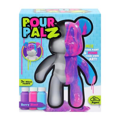 Pour PalZ Large Paint Bear Berry Blast gietverfset