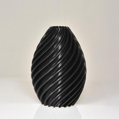 Heather 3D vaas 19x13cm Zwart Metallic Heather 3D vaas 19x13cm Zwart Metallic