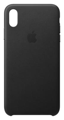 Apple Leather Case iPhone XS Max zwart