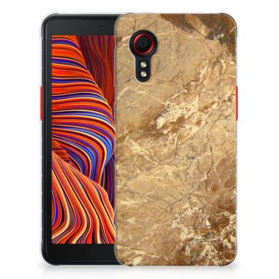 Samsung Galaxy Xcover 5 | TPU | Siliconen hoesje | Marmer Creme Samsung Galaxy Xcover 5 | TPU | Siliconen hoesje | Marmer Creme