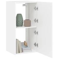 Tv-wandmeubel met LED-verlichting 40,5x35x80 cm wit - thumbnail